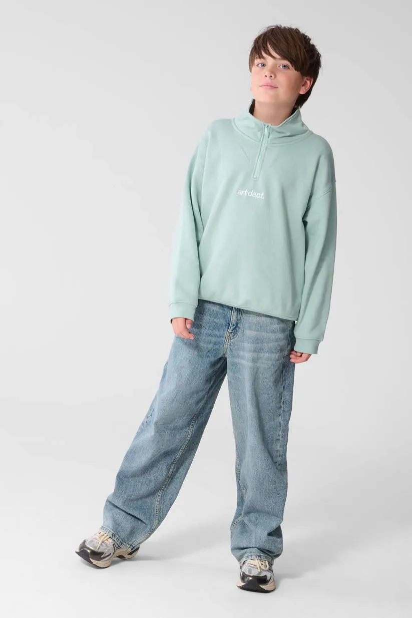 Shoeby sweater met backprint - lichtblauw, foto 5