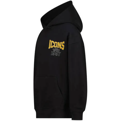 Vingino hoodie met backprint - zwart Sweater Backprint, foto 2