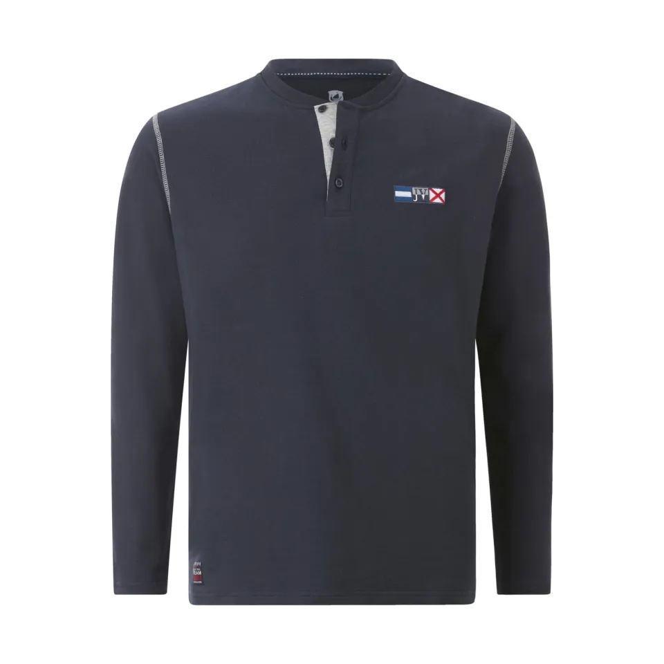 Jan Vanderstorm longsleeve JORNSEN Plus donkerblauw, foto 2
