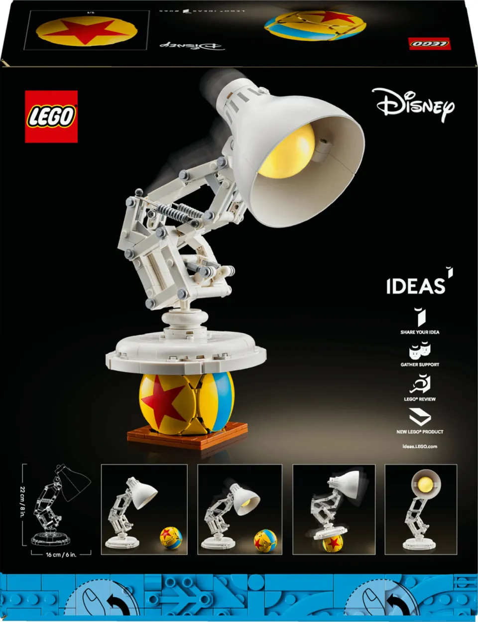 Lego IDEAS Disney Pixar Luxo Jr. Displaymodel 21357, foto 4