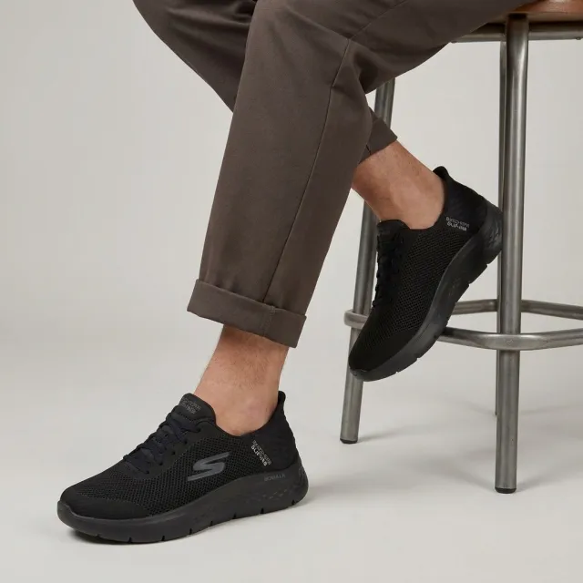 Skechers Slip-ins Go Walk Flex lage sneaker zwart