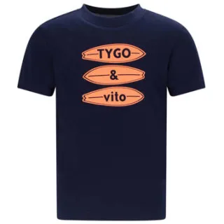 TYGO & vito T-shirt donkerblauw