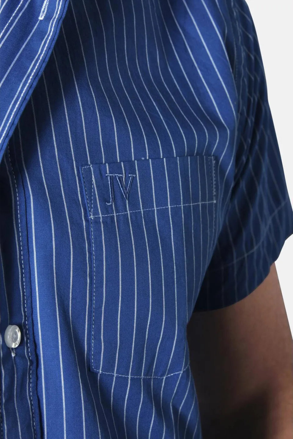 Jan Vanderstorm casual overhemd blauw, foto 4