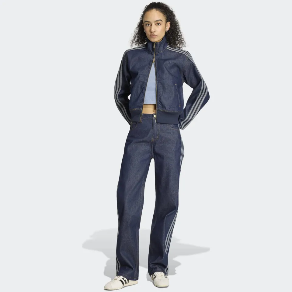 Adidas Originals Firebird straight leg jeans - blauw