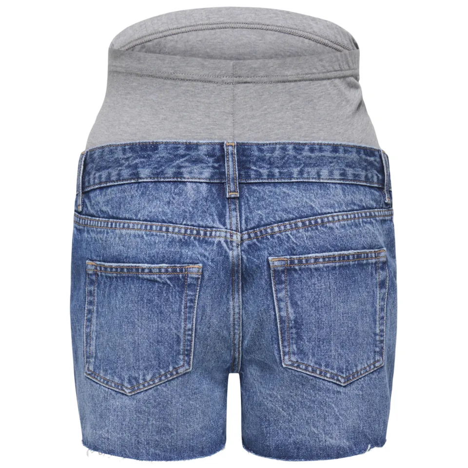 Only regular zwangerschaps short medium blue denim, foto 3