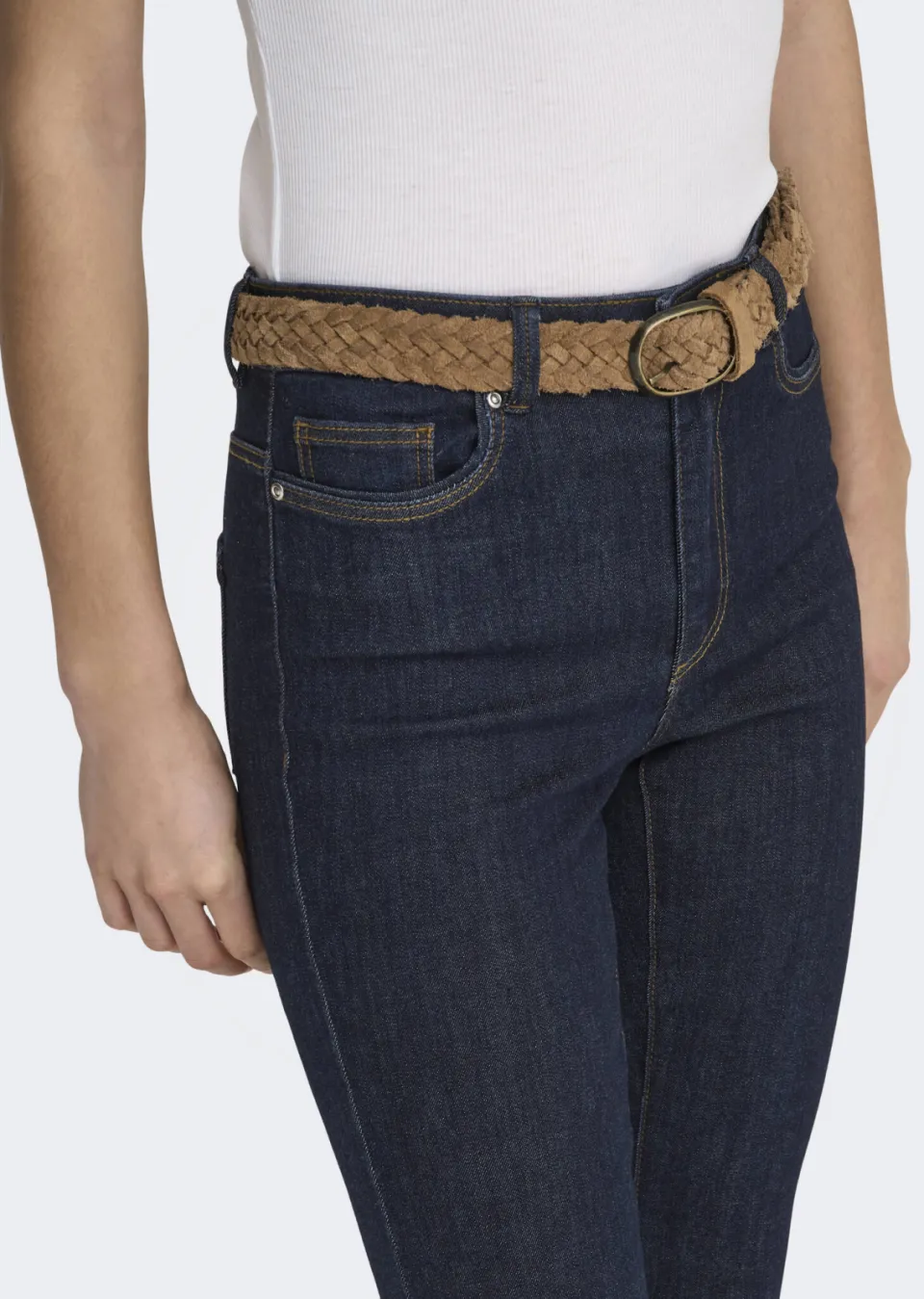 Only high waist flared jeans ONLWAUW dark blue denim, foto 8