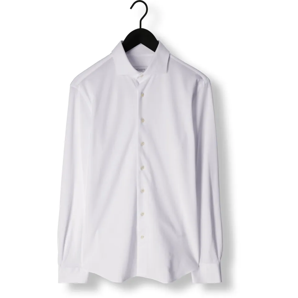 Profuomo Knitted Shirt slim fit wit, foto 2
