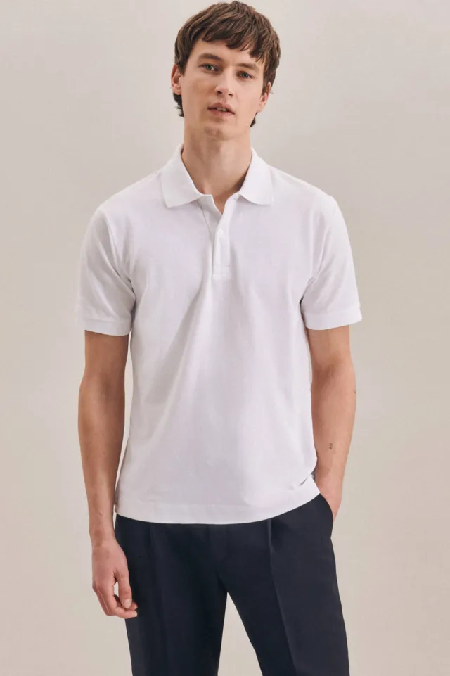 Seidensticker regular fit polo wit
