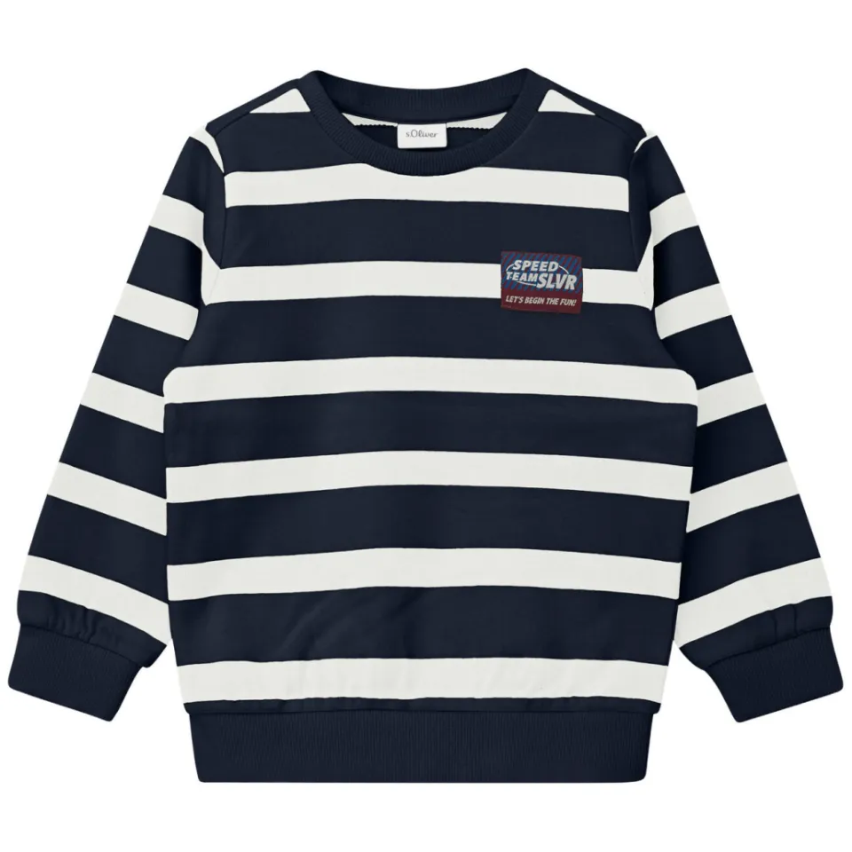 S.Oliver gestreepte sweater - marineblauw, foto 2
