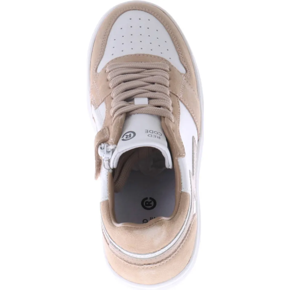 Red Code suède sneakers beige/wit, foto 5