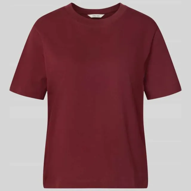 Selected Femme Essential boxy T-shirt bordeaux, foto 2