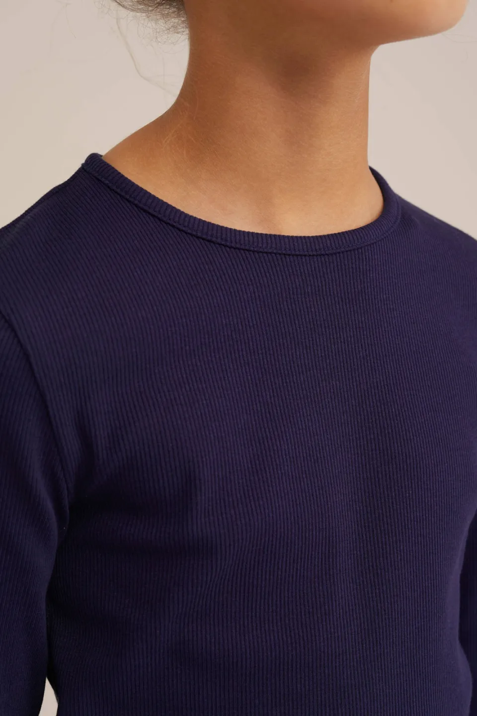 WE Fashion longsleeve marineblauw, foto 5