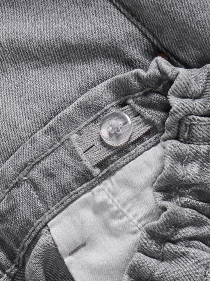 Only Kogcomet jeansshorts grijs, foto 7