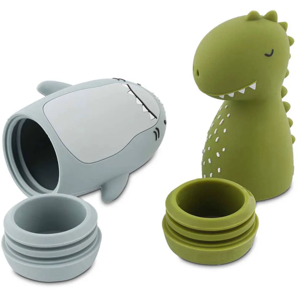 Trixie Mr. Shark & Mr. Dino badspeelgoed groen blauw, foto 2