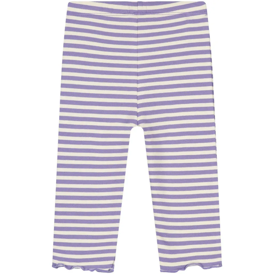 Babyface slim fit gestreepte legging lila, foto 3