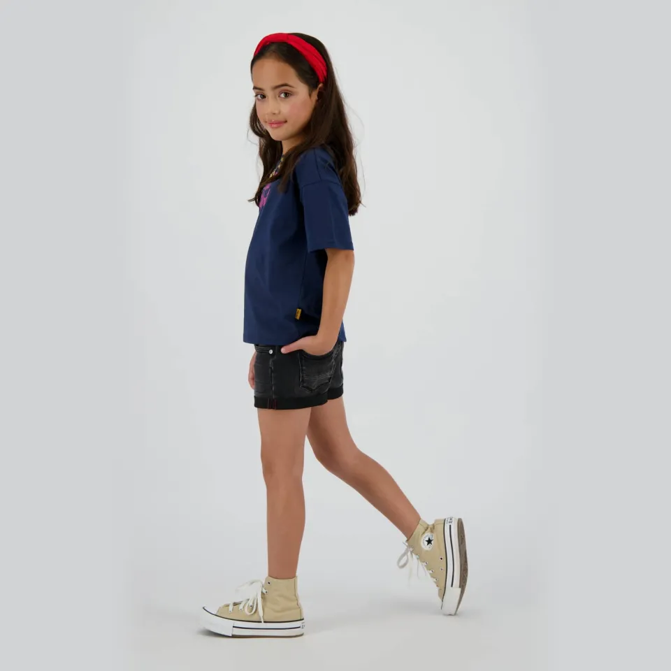 Vingino Damara icon jeansshort washed black, foto 5