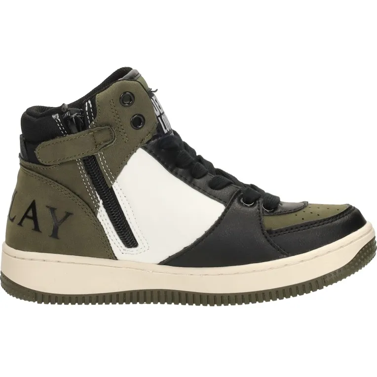 Replay Epic JR Mid Boy 4 hoge sneakers groen