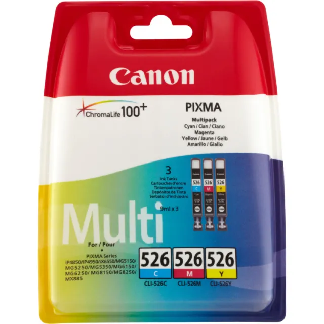 Canon CLI-526 MultiPack C/M/Y cyaan