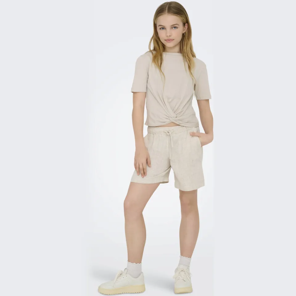 Only KIDS ONLY GIRL loose casual korte broek ecru