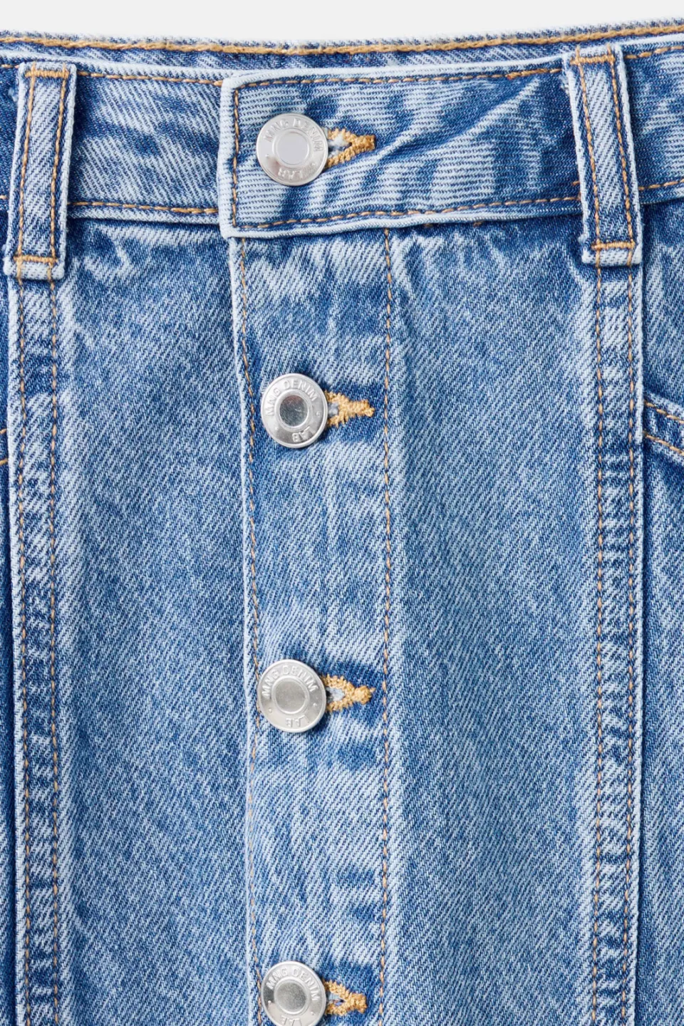 Mango korte spijkerrok mediumblauw medium blue denim, foto 5