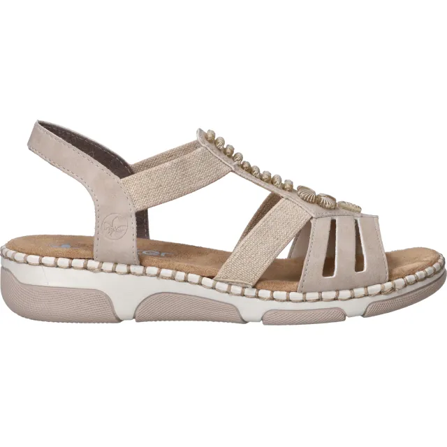 Rieker 66201 sandalen beige