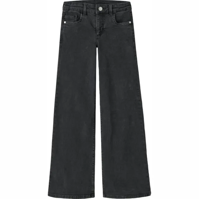 NAME IT KIDS NKFPOLLY wide leg jeans black denim, foto 2