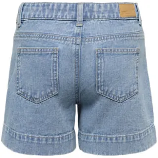 Kids Only Girl regular short met parels lichtblauwe denim, foto 2