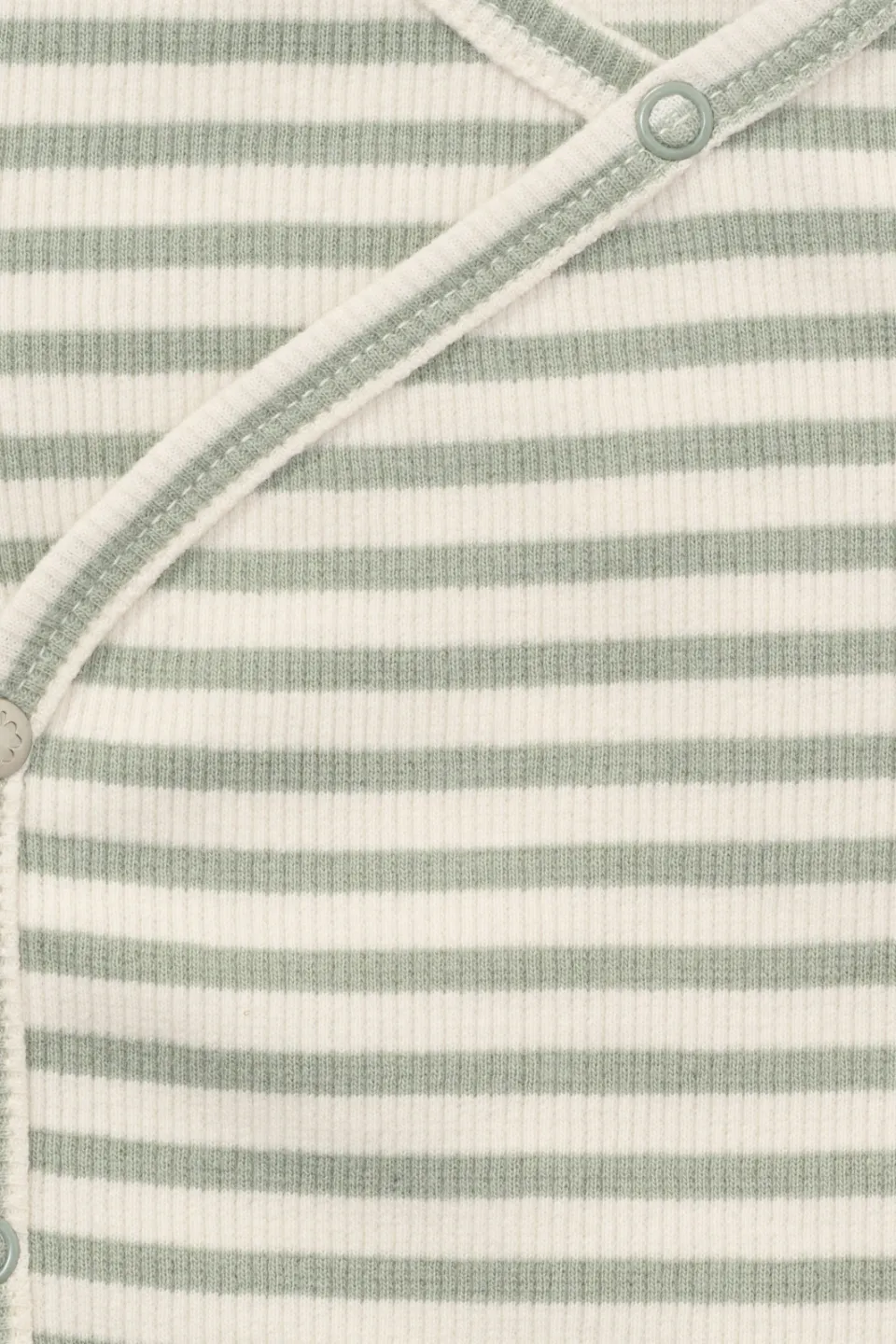 Noppies baby gestreepte longsleeve v-hals groen/ecru, foto 7
