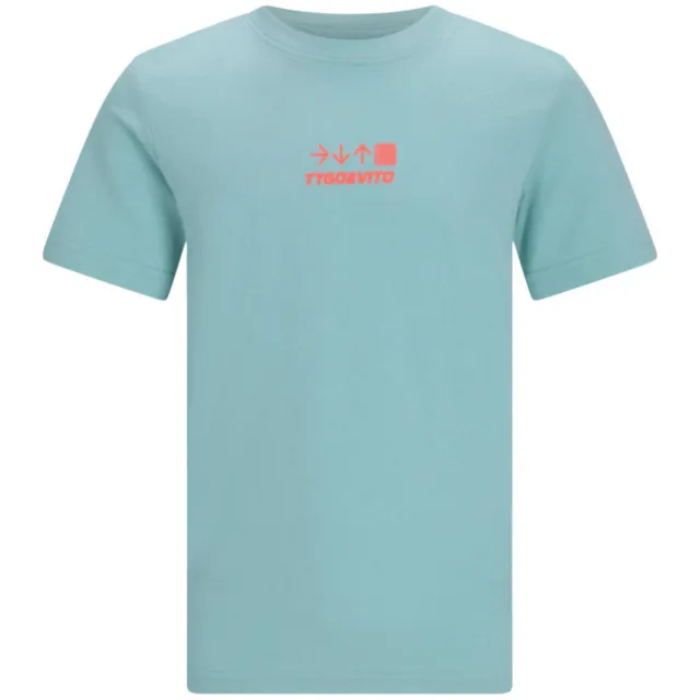TYGO & vito jersey t-shirt lichtblauw met print, foto 2