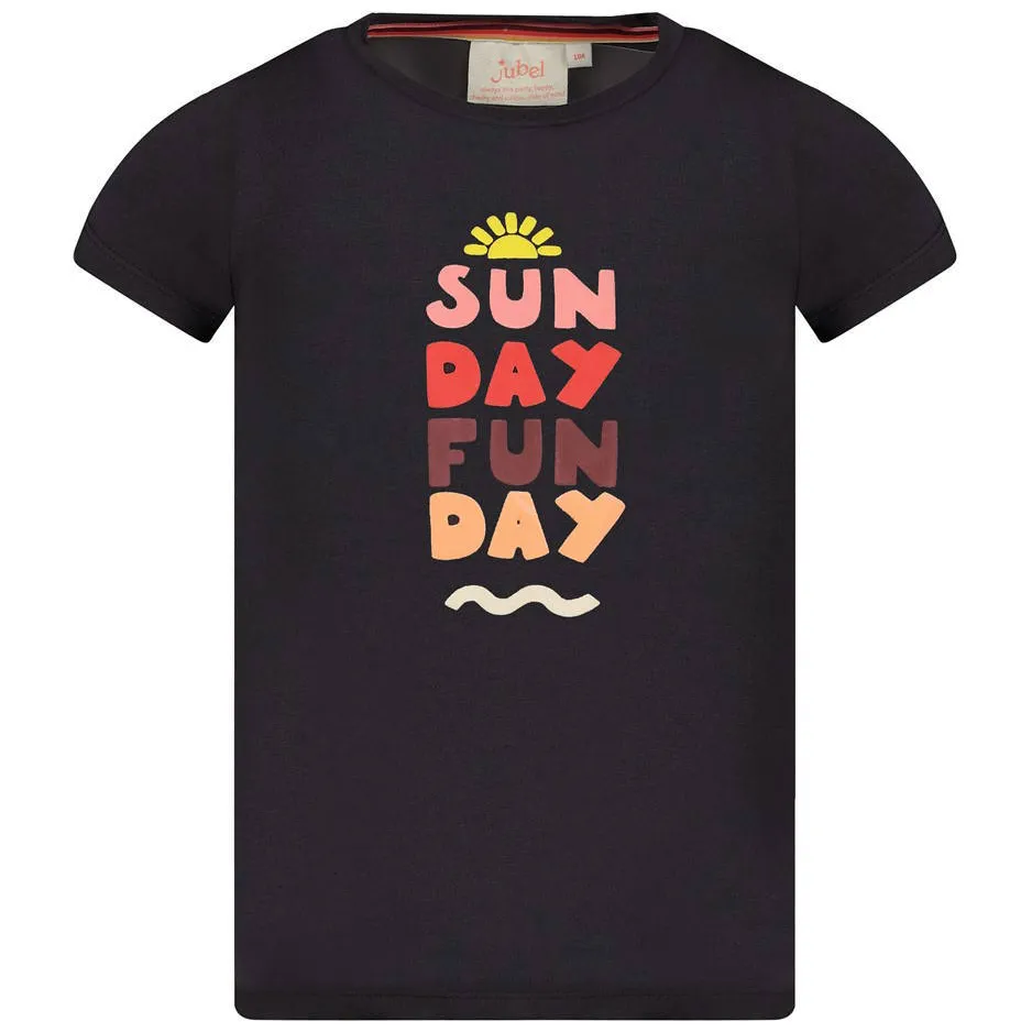 Jubel Salsa Sunset T-shirt antraciet roze, foto 3