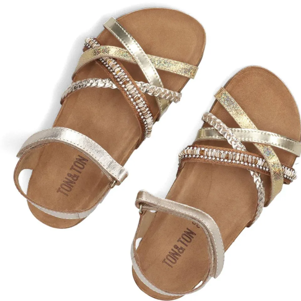 Ton & Ton Sandalen Madita Goud, foto 6