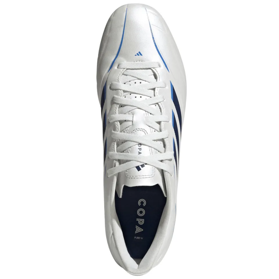 Adidas Performance Copa Pure IV Club senior imitatieleren voetbalschoenen - wit/blauw, foto 3