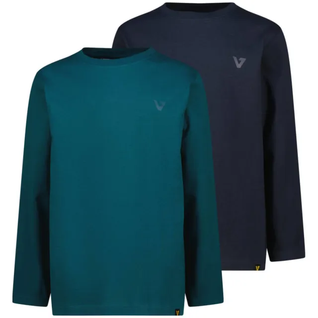 Vingino longsleeves set van 2 donkergroen donkerblauw Donkergroen/donkerblauw