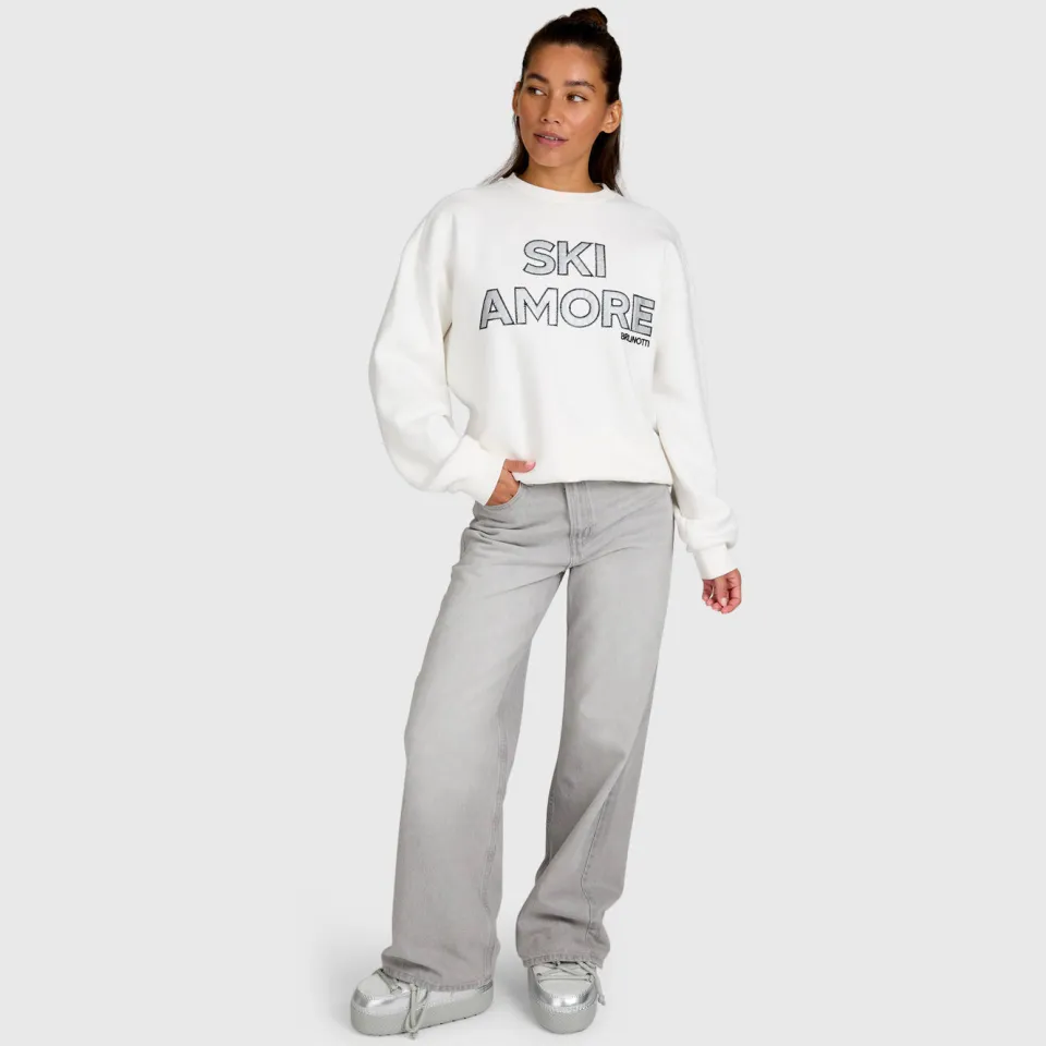 Brunotti katoenen sweater met tekst - wit, foto 7