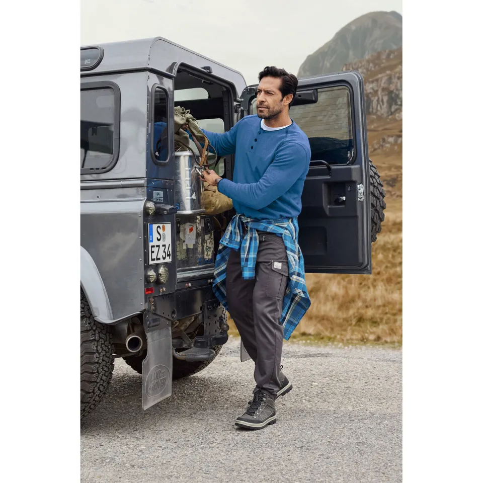 Jan Vanderstorm +FIT Collectie gebreide trui AKSELBERG Plus blauw, foto 3