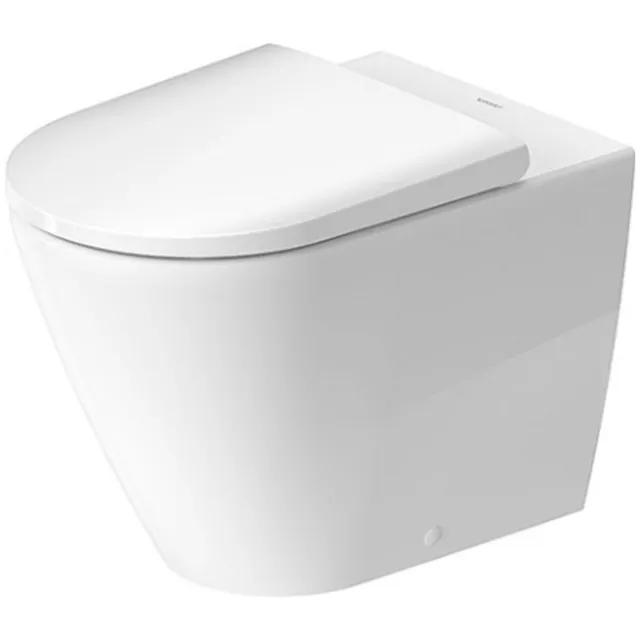 Duravit Toilet Duravit D-Neo HygieneGlaze Staand Rimless Diepspoel 58 cm Hoogglans Wit