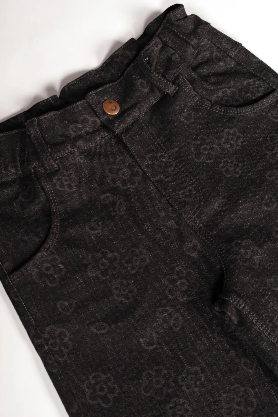 Jubel wide leg jeans Moon Flowers antraciet, foto 7