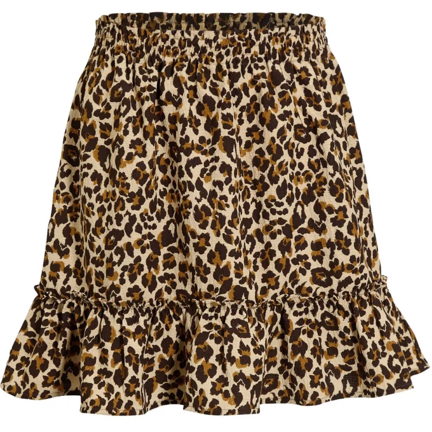 Orange Stars rok Riv panterprint beige Meisjes Polyester Dierenprint