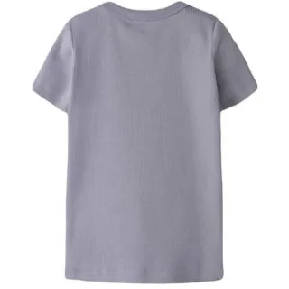 NAME IT t-shirt met hartjes paarsgrijs, foto 2