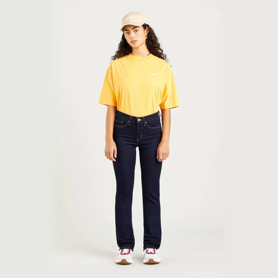 Levi's 314 shaping straight leg high waist jeans darkest sky