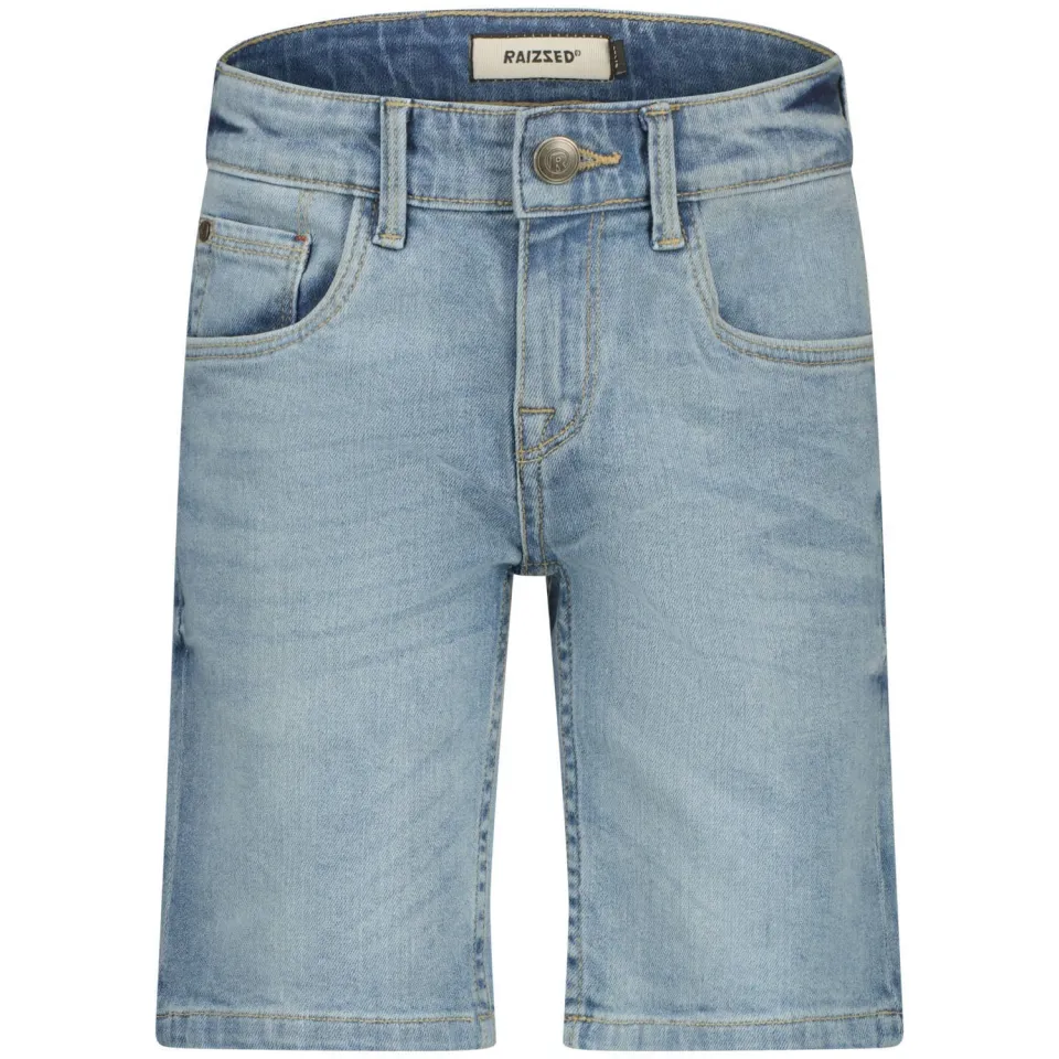 Raizzed jeansshort lichtblauw light blue stone, foto 2