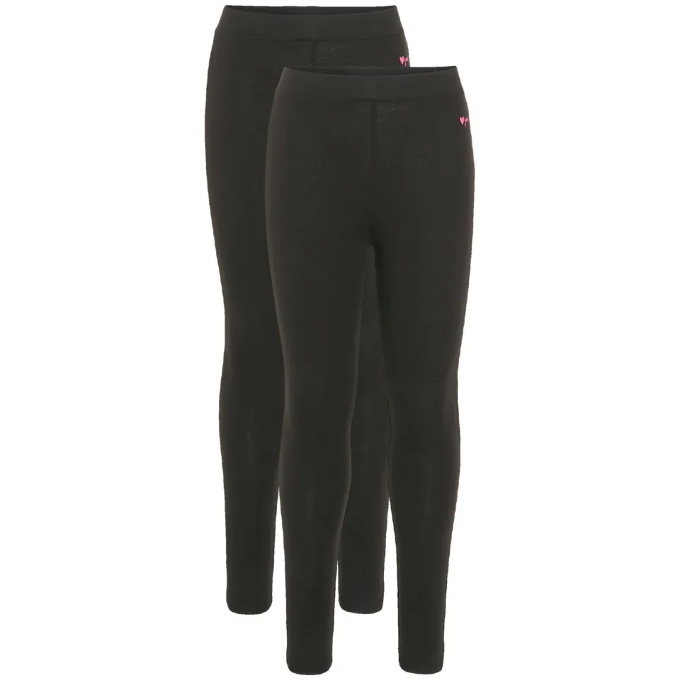 WE Fashion legging zwart set van 2, foto 3