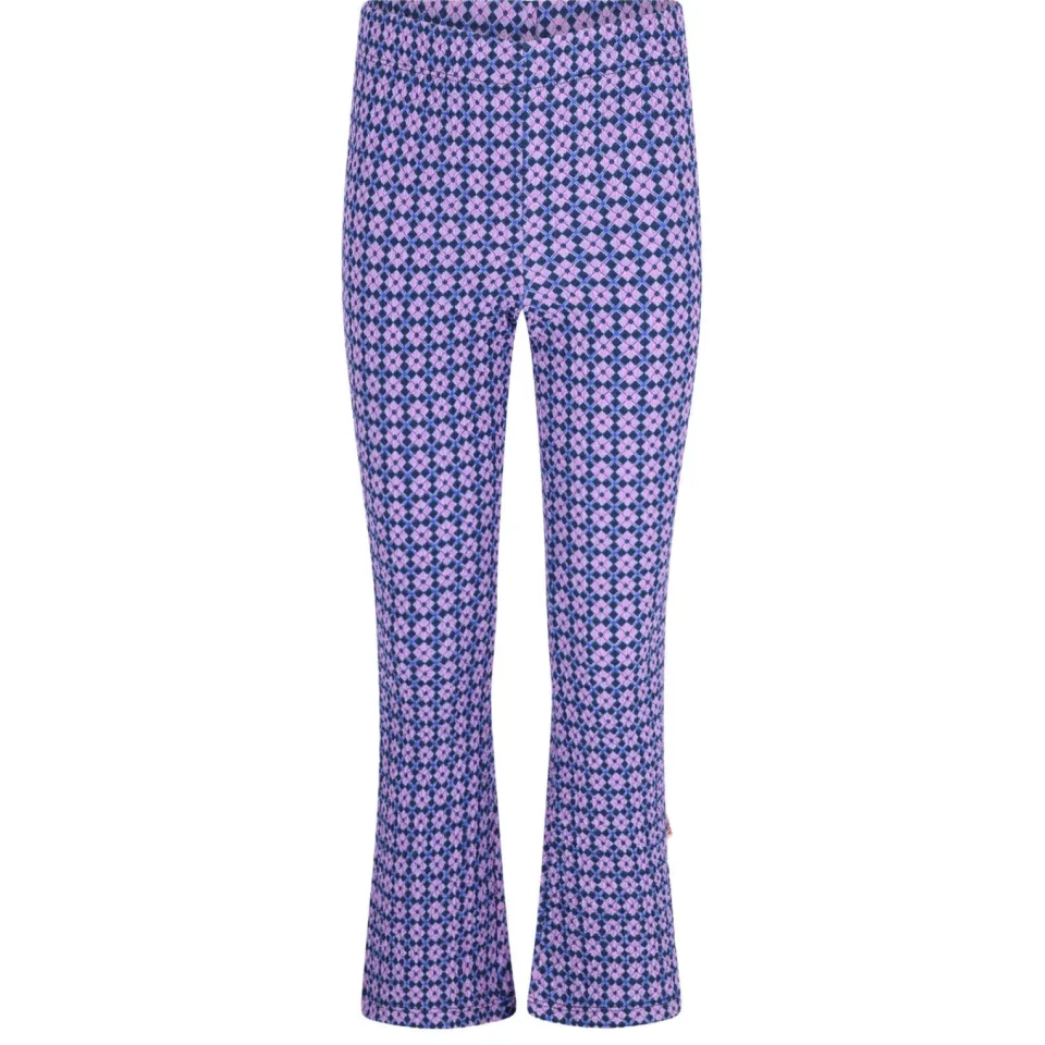 B.Nosy flared broek met print paars, foto 2