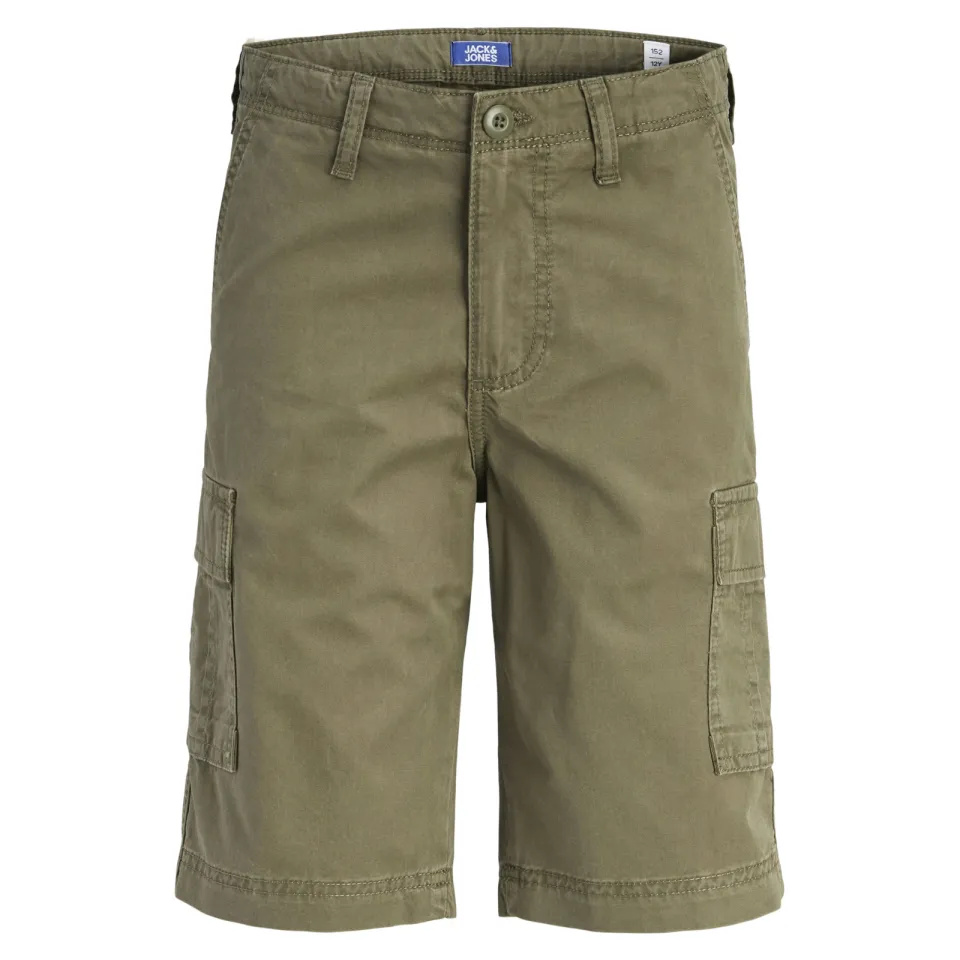 Jack & Jones JUNIOR relaxed high waist cargo short olijfgroen, foto 2