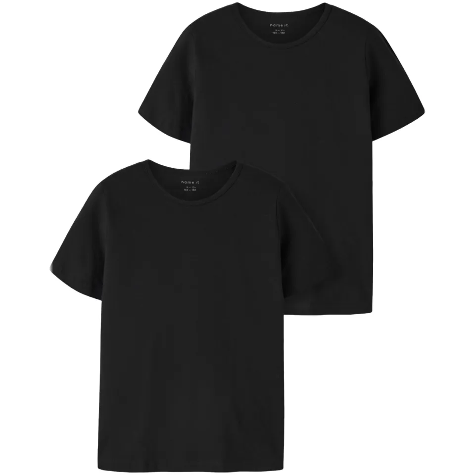 NAME IT T-shirt zwart (set van 2), foto 4