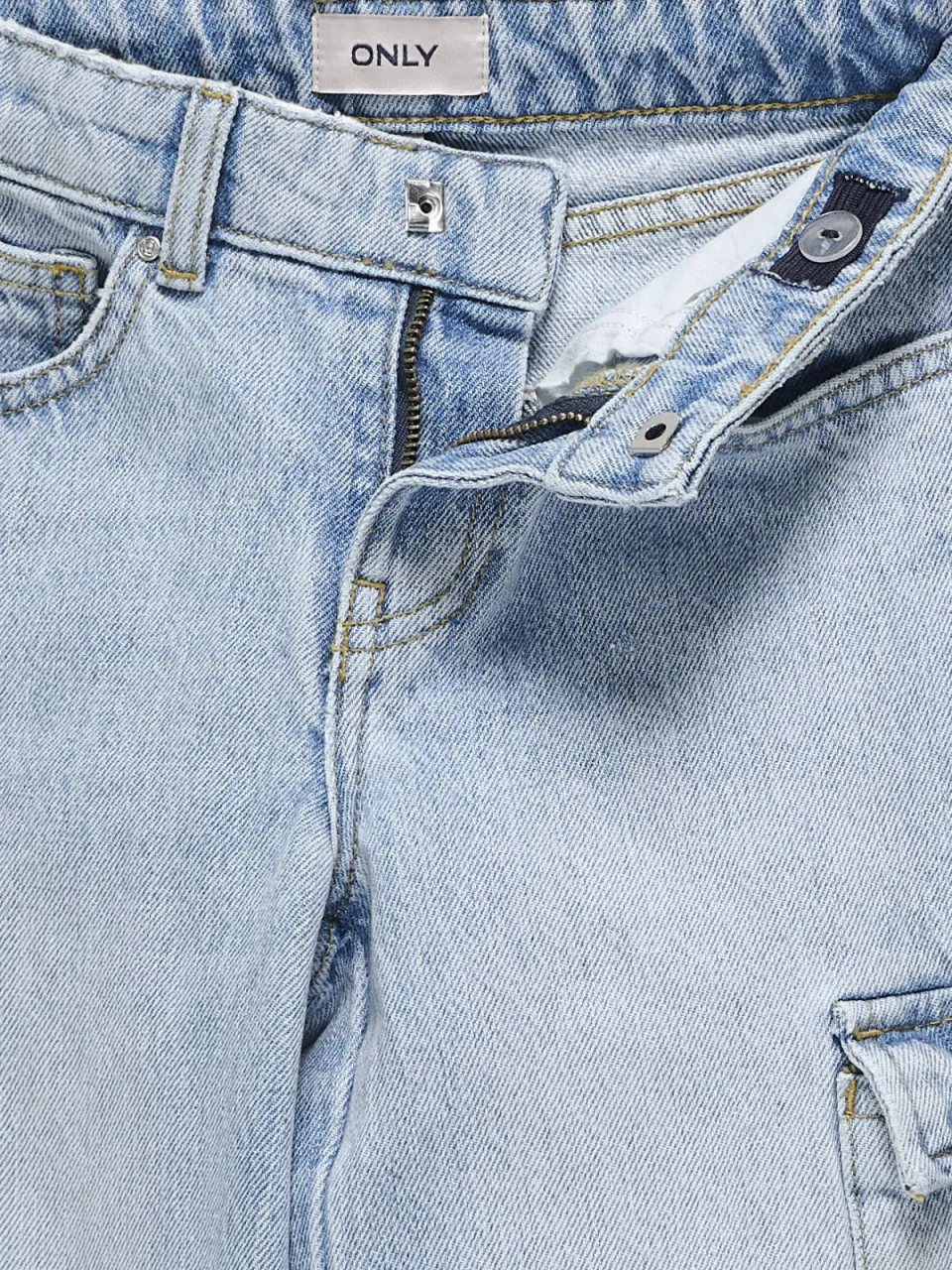 KIDS ONLY GIRL wide leg regular waist jeans light blue denim, foto 6