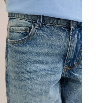 WE Fashion Blue Ridge wide leg jeans met slijtage - blauw, foto 5
