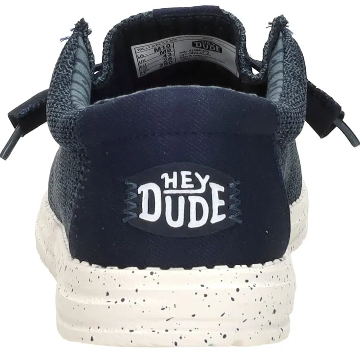 HeyDude Wally Stretch Sox instapper blauw, foto 4