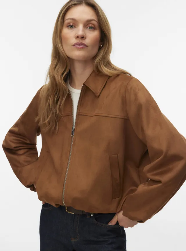 Vero Moda bomberjack - bruin