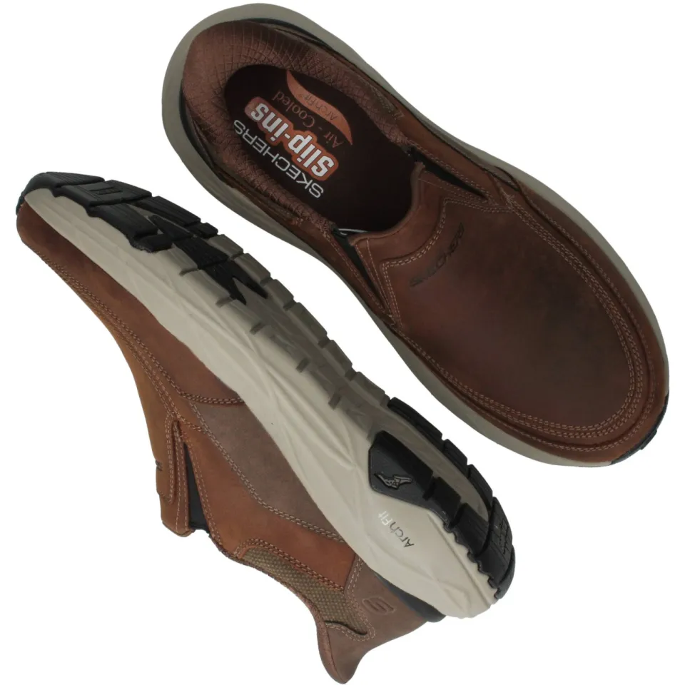 Skechers Slip-Ins Arch Fit Maverick instappers bruin, foto 4